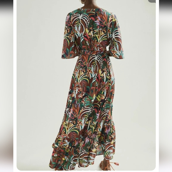 FARM RIO Fiesta Maxi Wrap Dress NWOT - XS - Picture 2 of 12